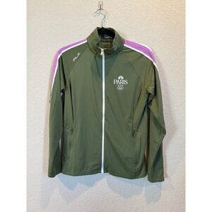 RLX Ralph Lauren Paris 2024 Olympics Track Jacket Green Purple‎ Women's Small